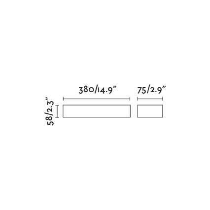 FARO 71903 - LED Vonkajšie nástenné svietidlo DORO 2xLED/10W/230V IP65 biela