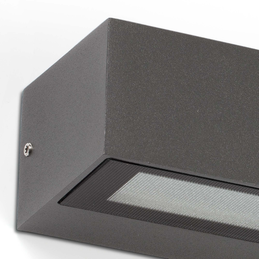 FARO 71910 - LED vonkajšie nástenné svietidlo LAKO LED/8W/230V IP65 antracitové
