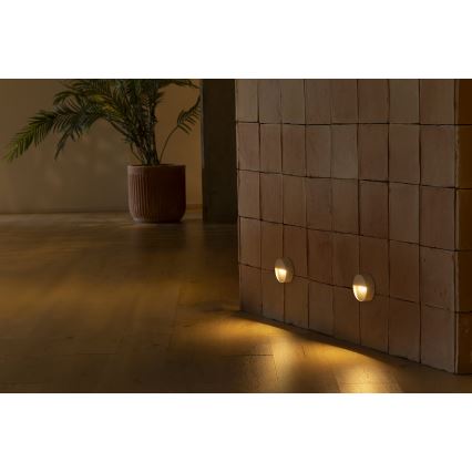 FARO 71961 - LED schodiskové svietidlo DUNE LED/3W/230V 2200/2700/3200/4000K IP65 biele okrúhle