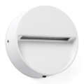 FARO 71961 - LED schodiskové svietidlo DUNE LED/3W/230V 2200/2700/3200/4000K IP65 biele okrúhle