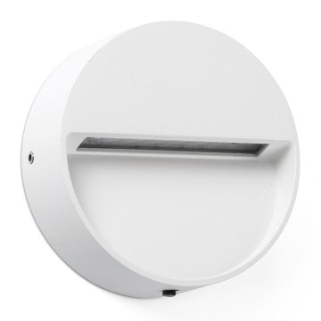 FARO 71961 - LED schodiskové svietidlo DUNE LED/3W/230V 2200/2700/3200/4000K IP65 biele okrúhle