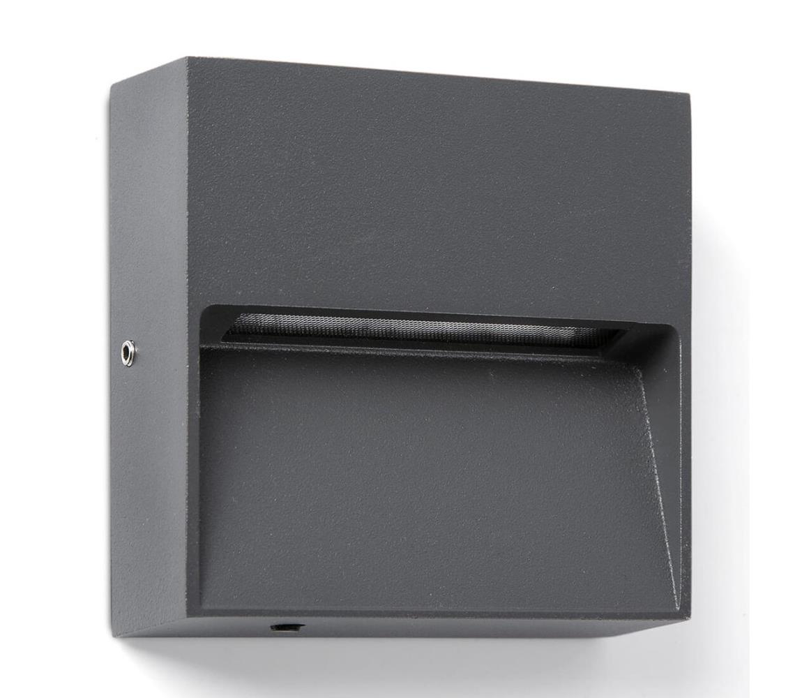 FARO Barcelona FARO 71963- LED schodiskové svietidlo DUNE LED/3W/230V 2200/2700/3200/4000K IP65 antracit 71963