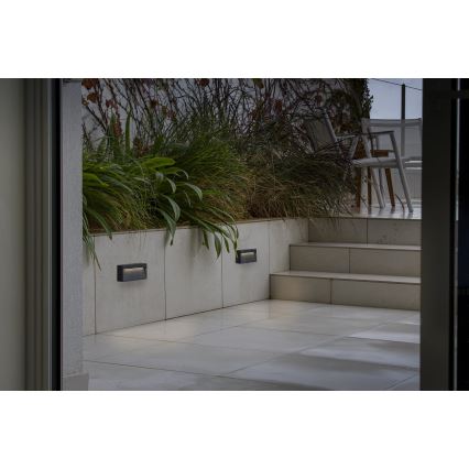 FARO 71966 - LED schodiskové svietidlo DUNE LED/6W/230V 2200/2700/3200/4000K IP65 antracit obdĺžnik