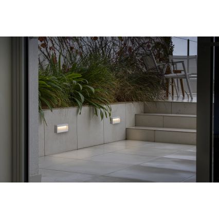 FARO 71967 - LED schodiskové svietidlo DUNE LED/6W/230V 2200/2700/3200/4000K IP65 biela obdĺžnik
