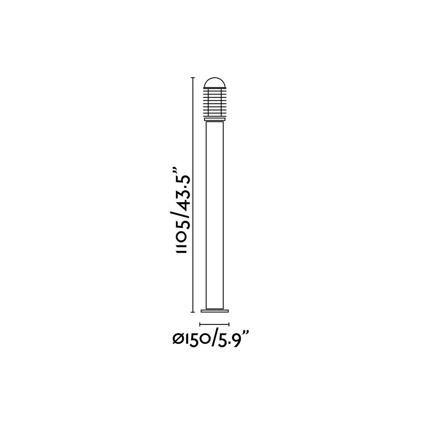 FARO 73460 - Vonkajšia lampa VERNO-G 1xE27/60W/230V IP44