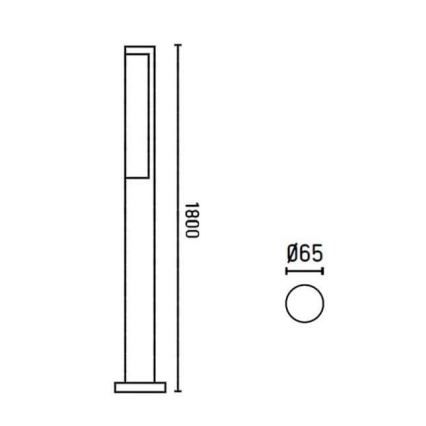 FARO 75524 - LED Vonkajšia lampa BERET-3 LED/16W/230V IP54