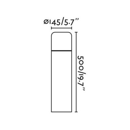 FARO 75604 - LED Vonkajšia lampa MUGA LED/9W/230V IP65