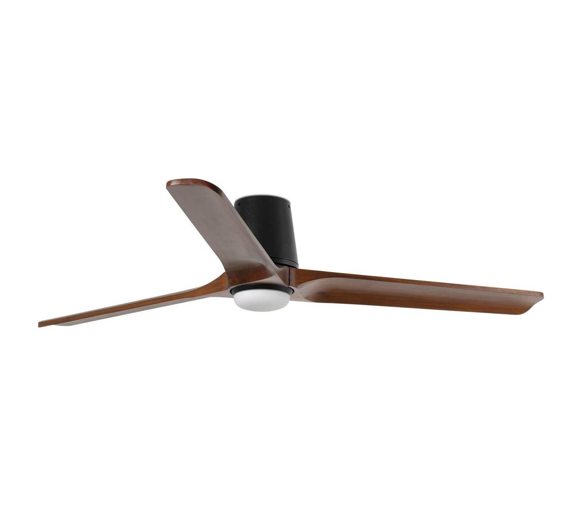 FARO Barcelona FARO33839WT-1TW-LED Stm.vent. HEYWOODTUBL 10W/230V borovica/čierna pr.132cm WT+DO