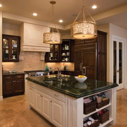 Feiss - Luster na tyči ARABESQUE 4xE27/60W/230V zlatý