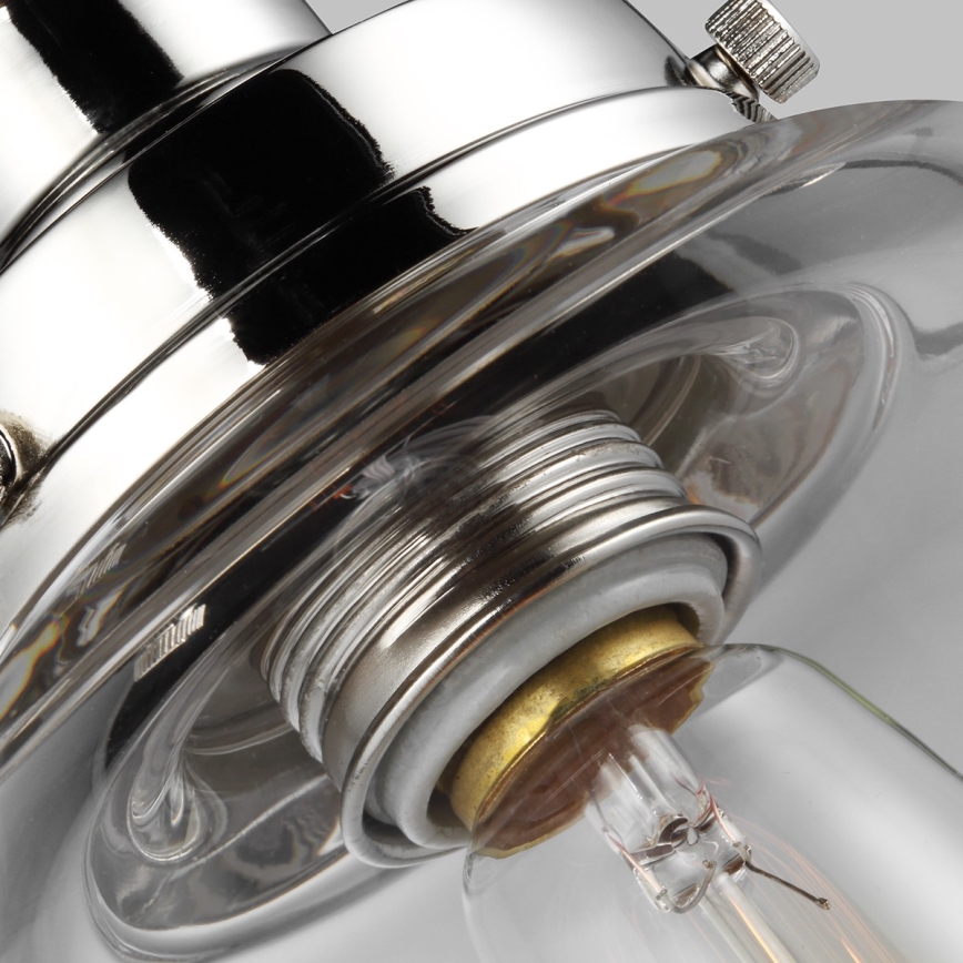 Feiss - Luster na lanku BASKIN 1xE27/60W/230V lesklý chróm