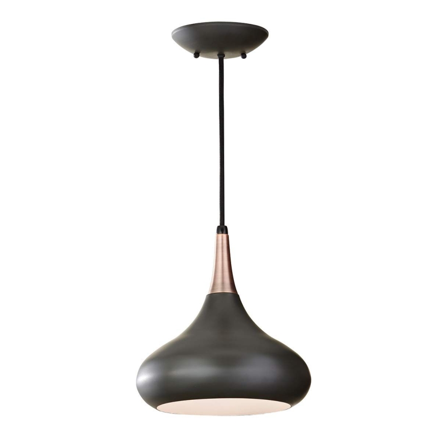 Feiss - Závesný luster BESO na lanku 1xE27/60W/230V pr. 25,4 cm čierna/medená
