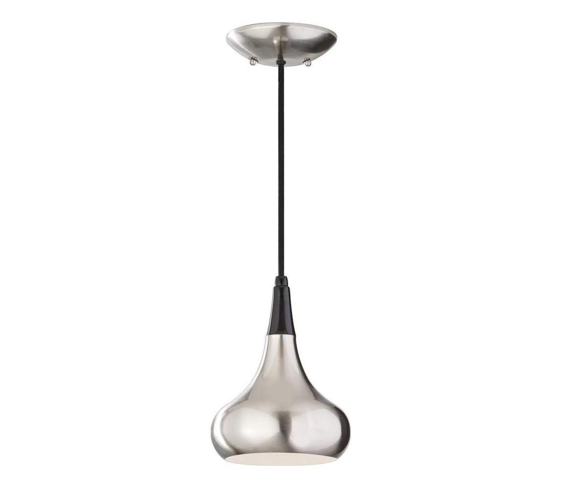 Elstead Feiss FE-BESO-P-S-BS - Závesné svietidlo na lanku BESO 1xE27/60W/230V matný chróm/čierna FE-BESO-P-S-BS
