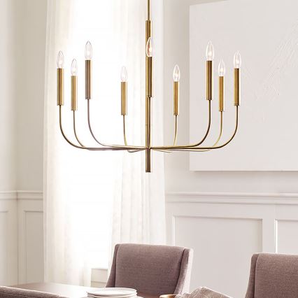 Feiss - Luster na tyči BRIANNA 9xE14/60W/230V