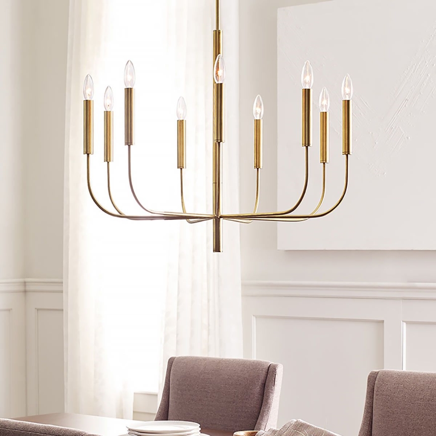 Feiss - Luster na tyči BRIANNA 9xE14/60W/230V
