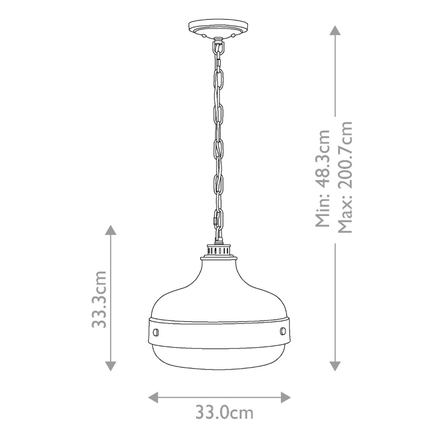 Feiss - Luster na reťazi CADENCE 2xE27/75W/230V