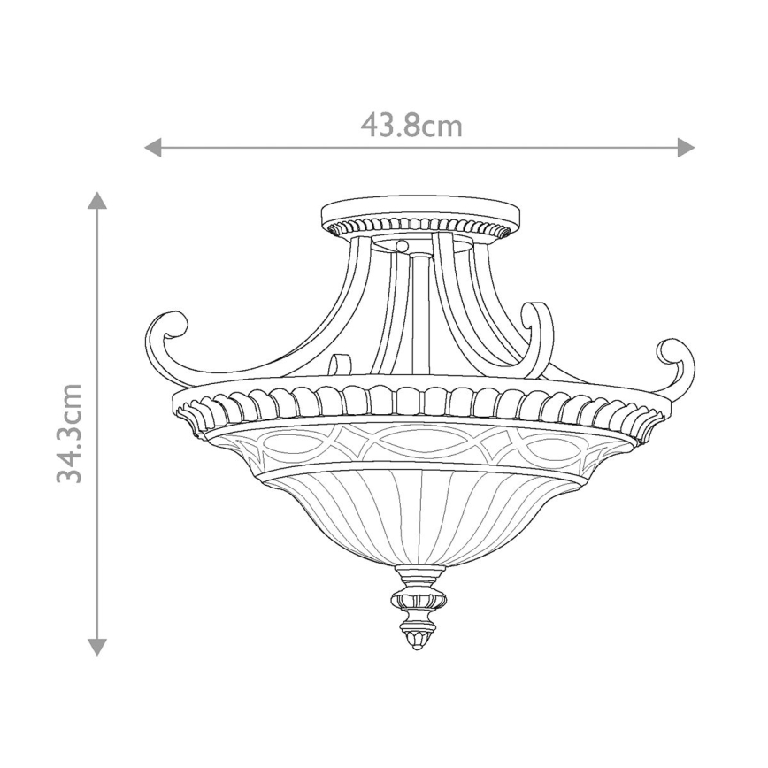 Feiss - Prisadený luster DRAWING ROOM 2xE27/60W/230V
