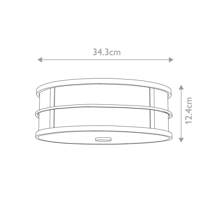 Feiss - Stropné svietidlo FUSION 3xE27/40W/230V pr. 34,3 cm zlaté