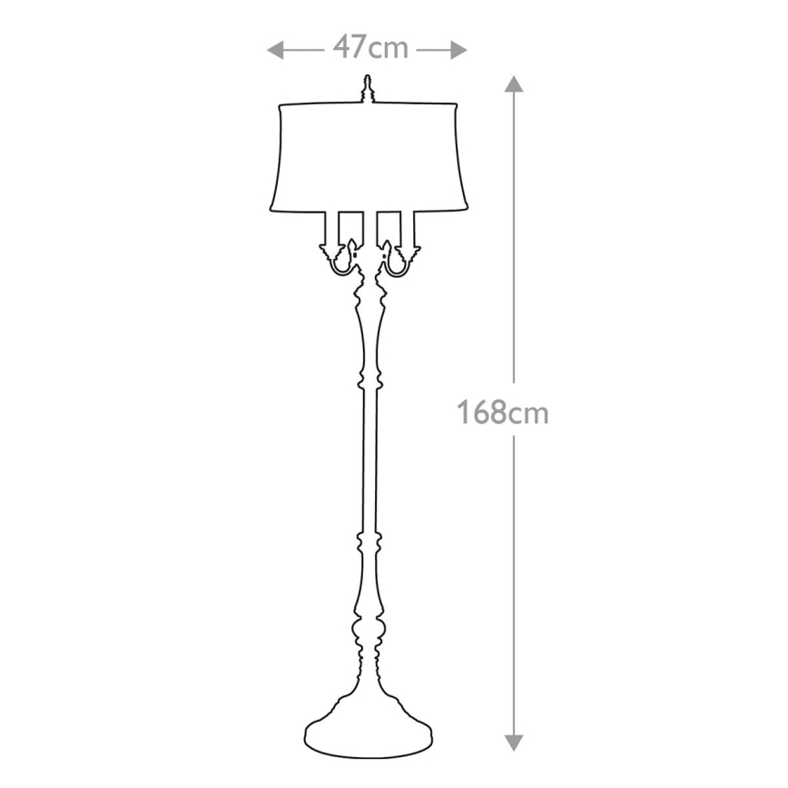 Feiss - Stojacia lampa GIBSON 4xE27/60W/230V