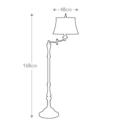 Feiss - Stojacia lampa GIBSON 1xE27/60W/230V