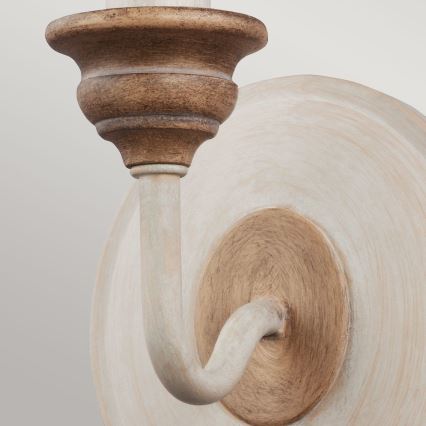 Feiss - Nástenné svietidlo HARTSVILLE 1xE14/40W/230V béžová/hnedá