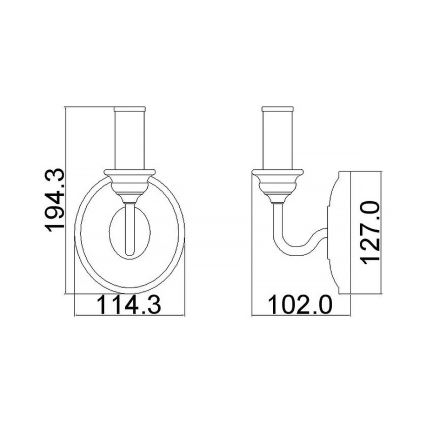 Feiss - Nástenné svietidlo HARTSVILLE 1xE14/40W/230V béžová/hnedá
