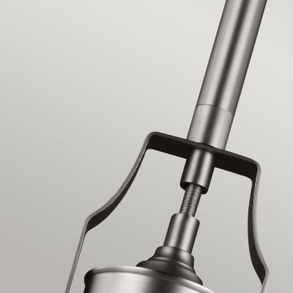 Feiss - Luster na tyči HOBSON 1xE27/60W/230V strieborná