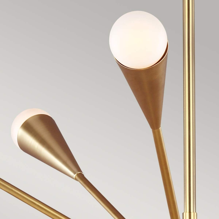 Feiss - LED Luster na tyči JAX 10xG9/3W/230V zlatá