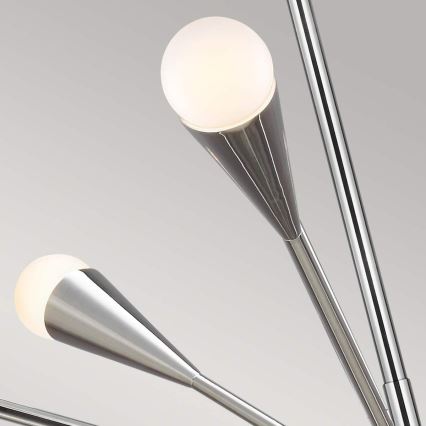 Feiss - LED Luster na tyči JAX 10xG9/3W/230V lesklý chróm