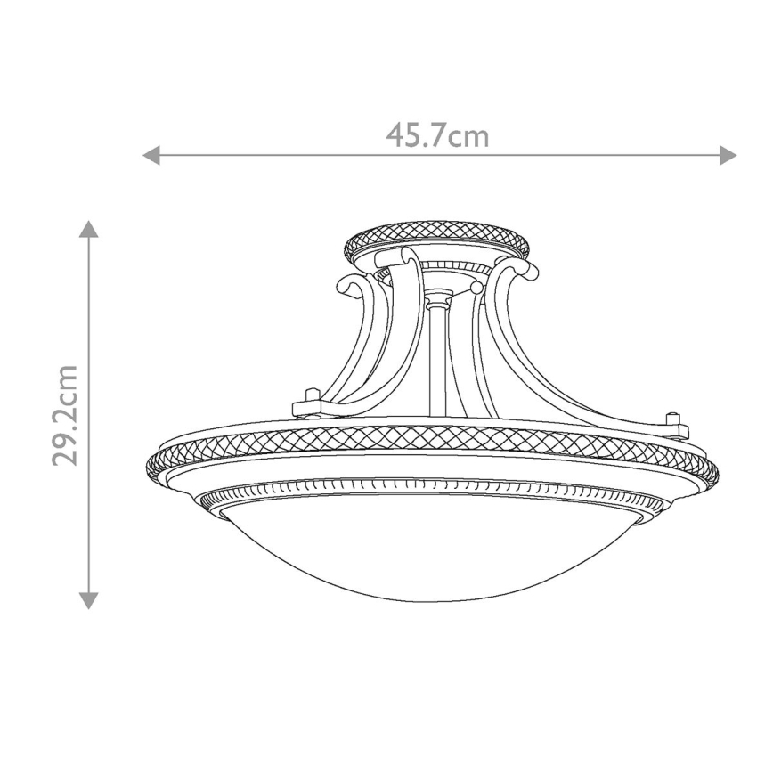 Feiss - Prisadený luster KELHAM HALL 2xE27/60W/230V