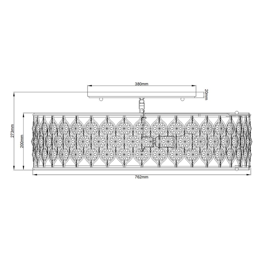 Feiss - Stropné svietidlo LUCIA 6xE27/60W/230V