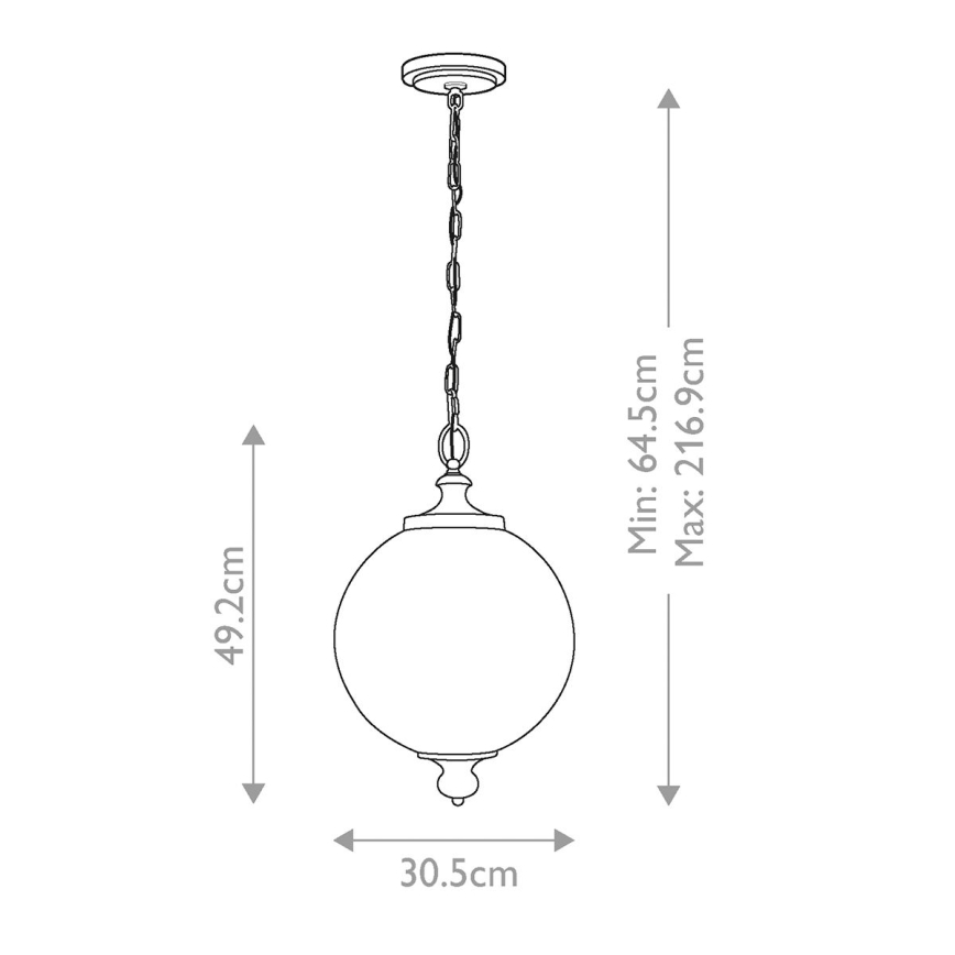 Feiss - Luster na reťazi PARKMAN 1xE27/60W/230V