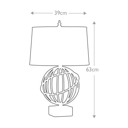 Feiss - Stolná lampa SPENCER 1xE27/60W/230V