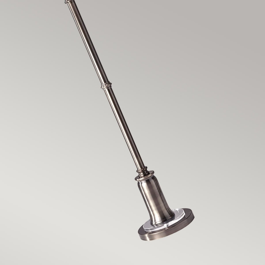 Feiss - Stojacia lampa STATEROOM 2xE27/60W/230V strieborná
