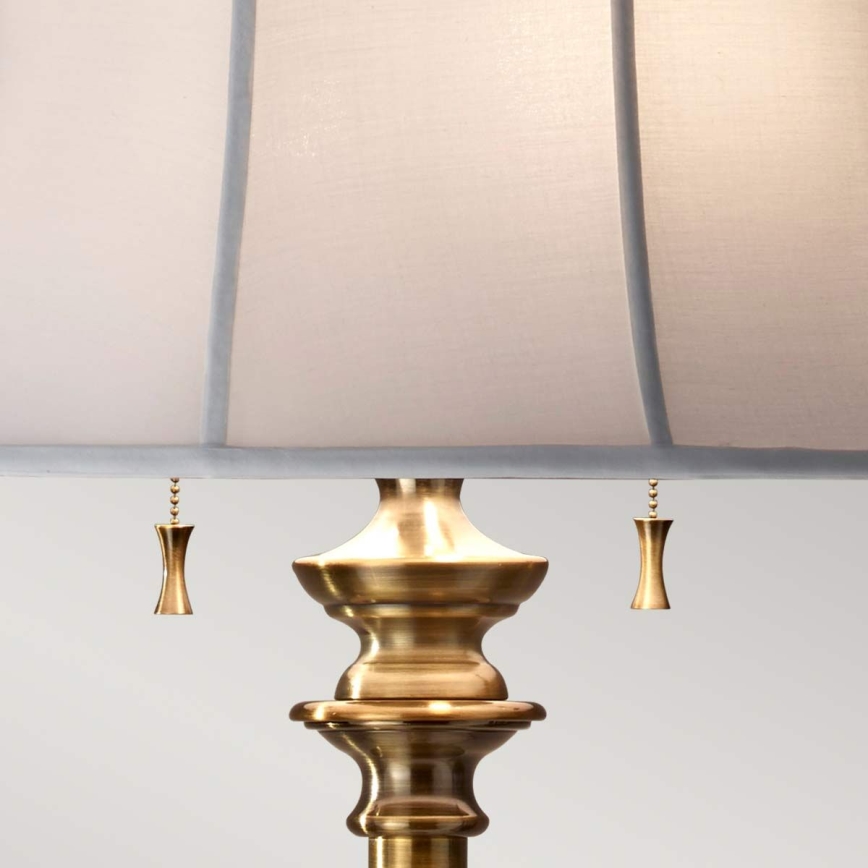Feiss - Stojacia lampa STATEROOM 2xE27/60W/230V mosadz