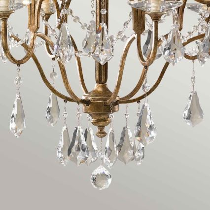 Feiss - Luster na reťazi VALENTINA 6xE14/60W/230V