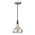 Feiss - Luster na lanku BESO 1xE27/60W/230V matný chróm/čierna