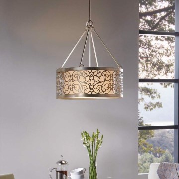 Feiss - Luster na tyči ARABESQUE 4xE27/60W/230V zlatý