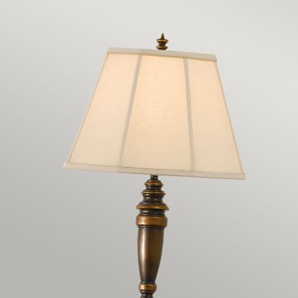 Feiss - Stojacia lampa LINCOLNDALE 1xE27/60W/230V bronz/béžová