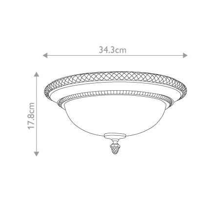 Feiss - Stropné svietidlo KELHAM HALL 2xE27/60W/230V