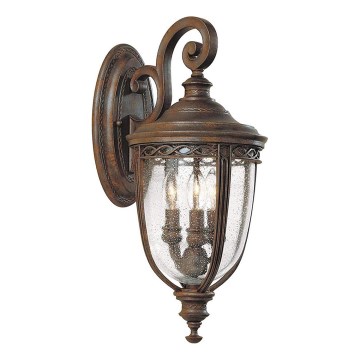 Feiss - Vonkajšie nástenné svietidlo ENGLISH BRIDLE 3xE14/60W/230V IP44