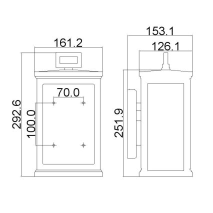Feiss - Vonkajšie nástenné svietidlo ROSCOE 1xE27/60W/230V IP44 čierna