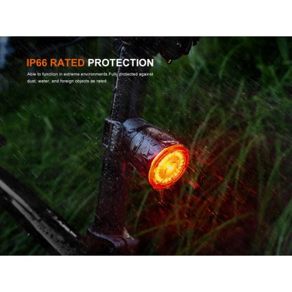 Fenix BC06R - LED Stmievateľná nabíjacia blikačka na bicykel LED/USB IP66 90 lm 24,5 h
