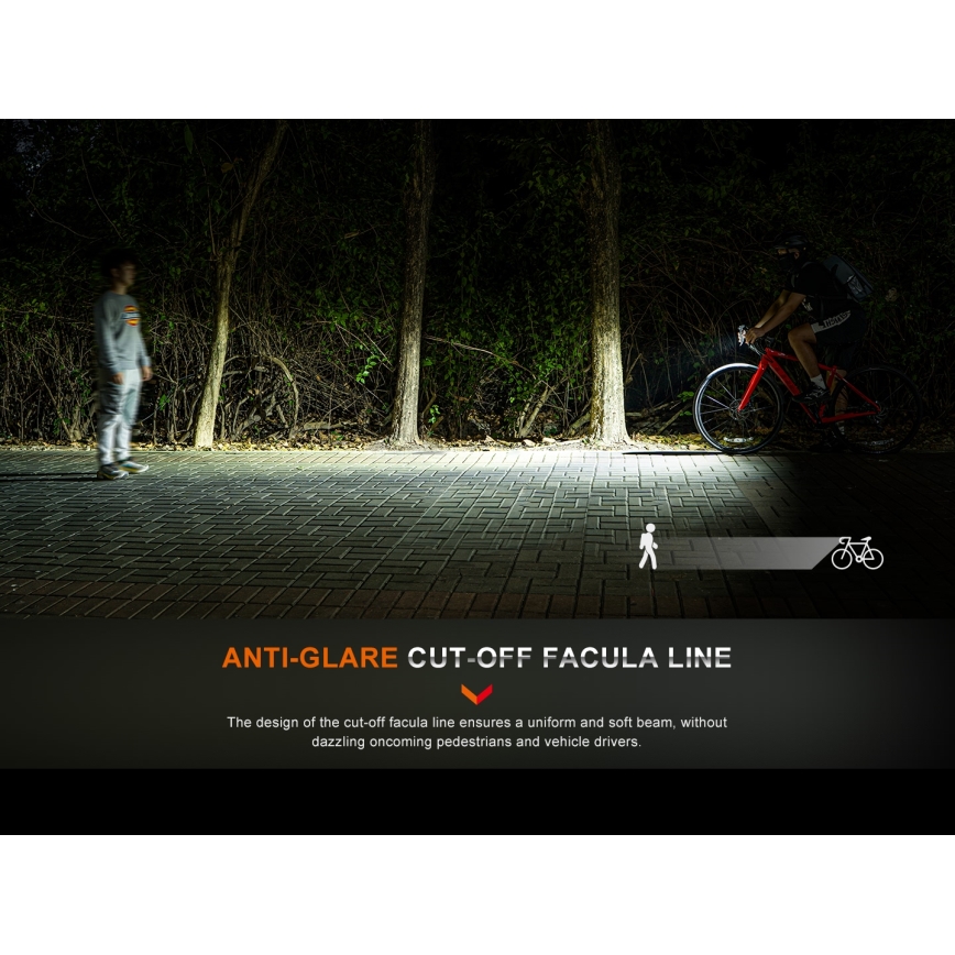 Fenix BC15R - LED Stmievateľné nabíjacie svietidlo na bicykel LED/USB IP66 400 lm 31,5 h