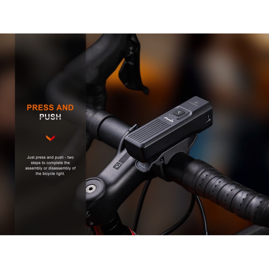 Fenix BC15R - LED Stmievateľné nabíjacie svietidlo na bicykel LED/USB IP66 400 lm 31,5 h