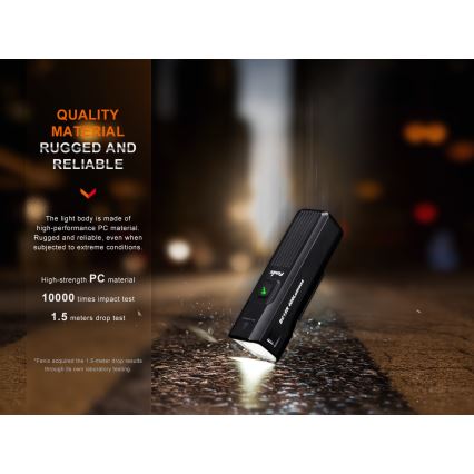 Fenix BC15R - LED Stmievateľné nabíjacie svietidlo na bicykel LED/USB IP66 400 lm 31,5 h