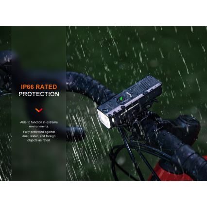 Fenix BC15R - LED Stmievateľné nabíjacie svietidlo na bicykel LED/USB IP66 400 lm 31,5 h