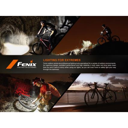 Fenix BC15R - LED Stmievateľné nabíjacie svietidlo na bicykel LED/USB IP66 400 lm 31,5 h