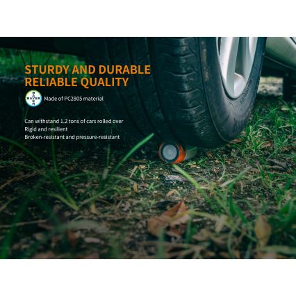 Fenix CL26RBLACK - LED Stmievateľná prenosná nabíjacia lampa LED/USB IP66 400 lm 400 h čierna