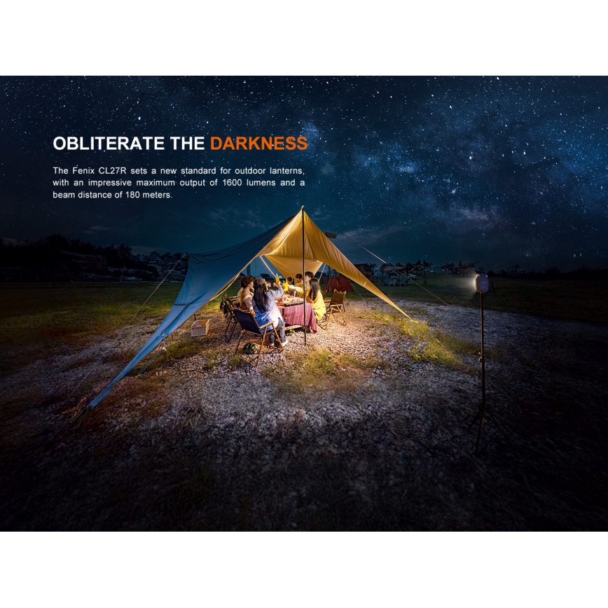 Fenix CL27RGRE - LED Stmievateľné nabíjacie svietidlo LED/USB IP66 1600 lm 285 h