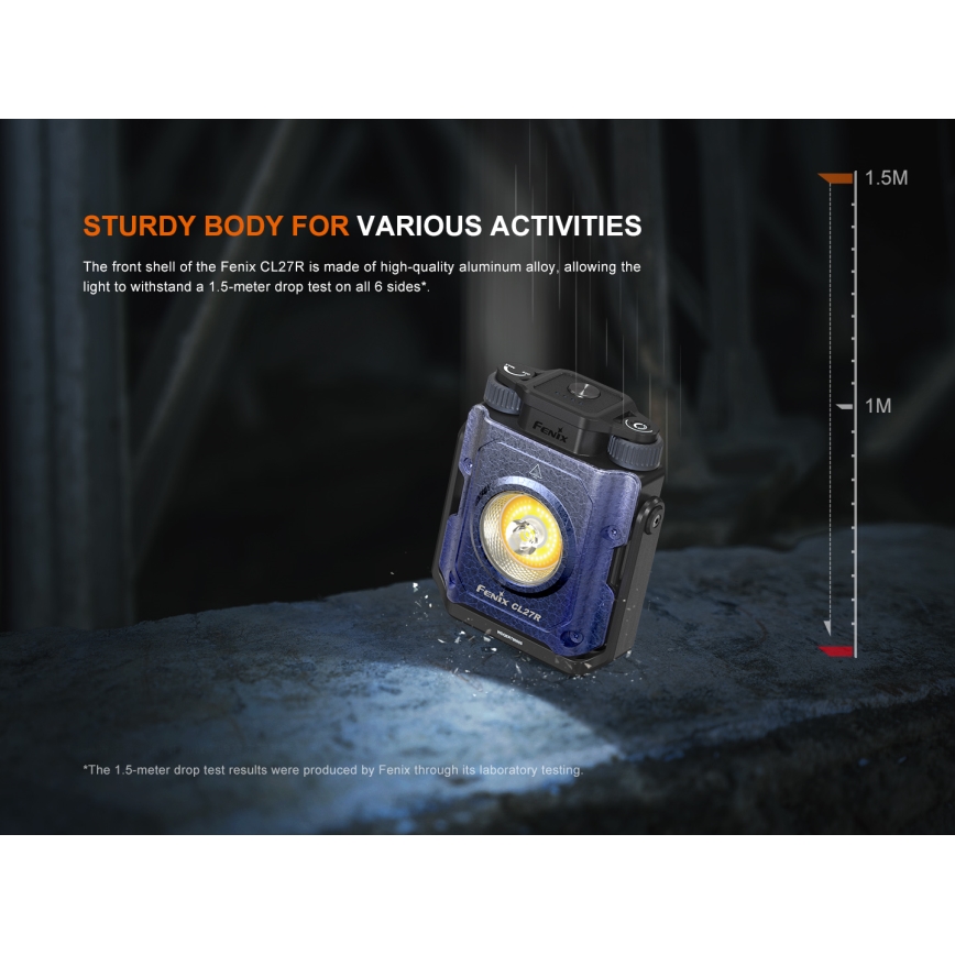 Fenix CL27RGRE - LED Stmievateľné nabíjacie svietidlo LED/USB IP66 1600 lm 285 h